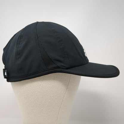 Adidas Baseball Cap Black One Size Climalite Performance Strapback Curved Hat