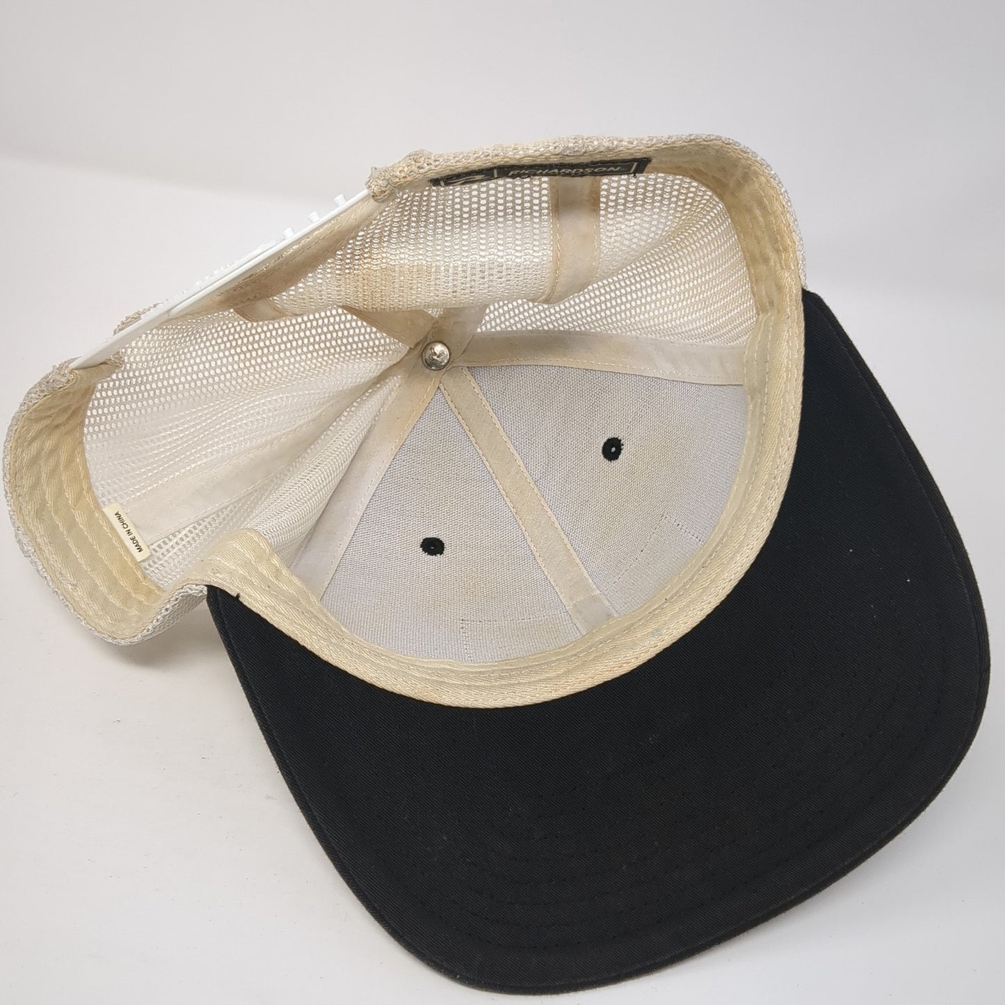 STLHD Snapback Trucker Hat Black One Size Adjustable Mesh Back Richardson