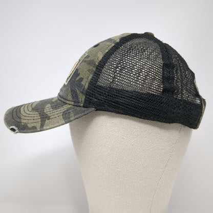 Jason Aldean Trucker Hat Green One Size Camo Burnin It Down Mesh Distressed