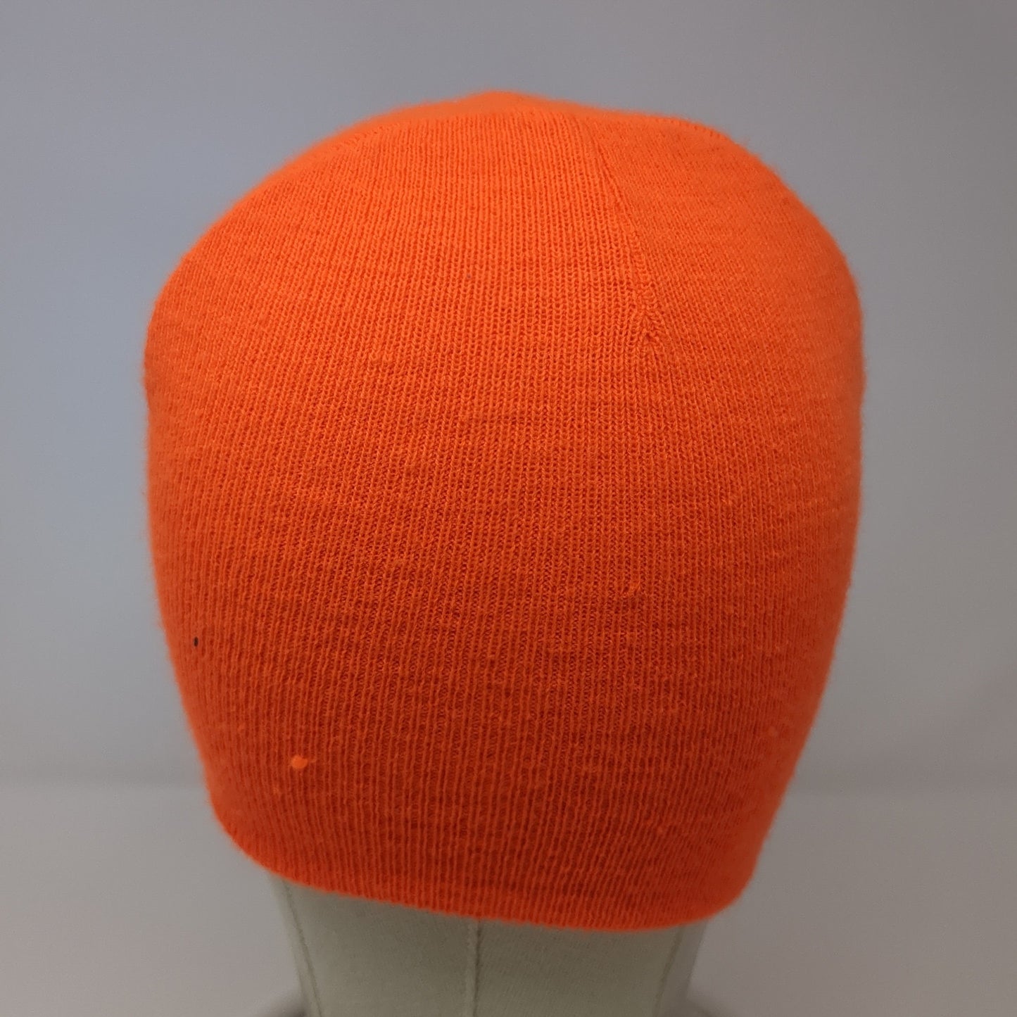 Meet Me In St. Louis Beanie Hat Orange One Size Stretch Knitted Embroidered AMC