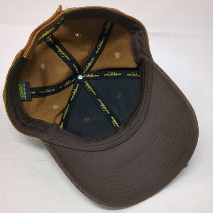 Cabela's Baseball Cap Brown One Size Waffle Knit Strapback Since 1961 Script Hat