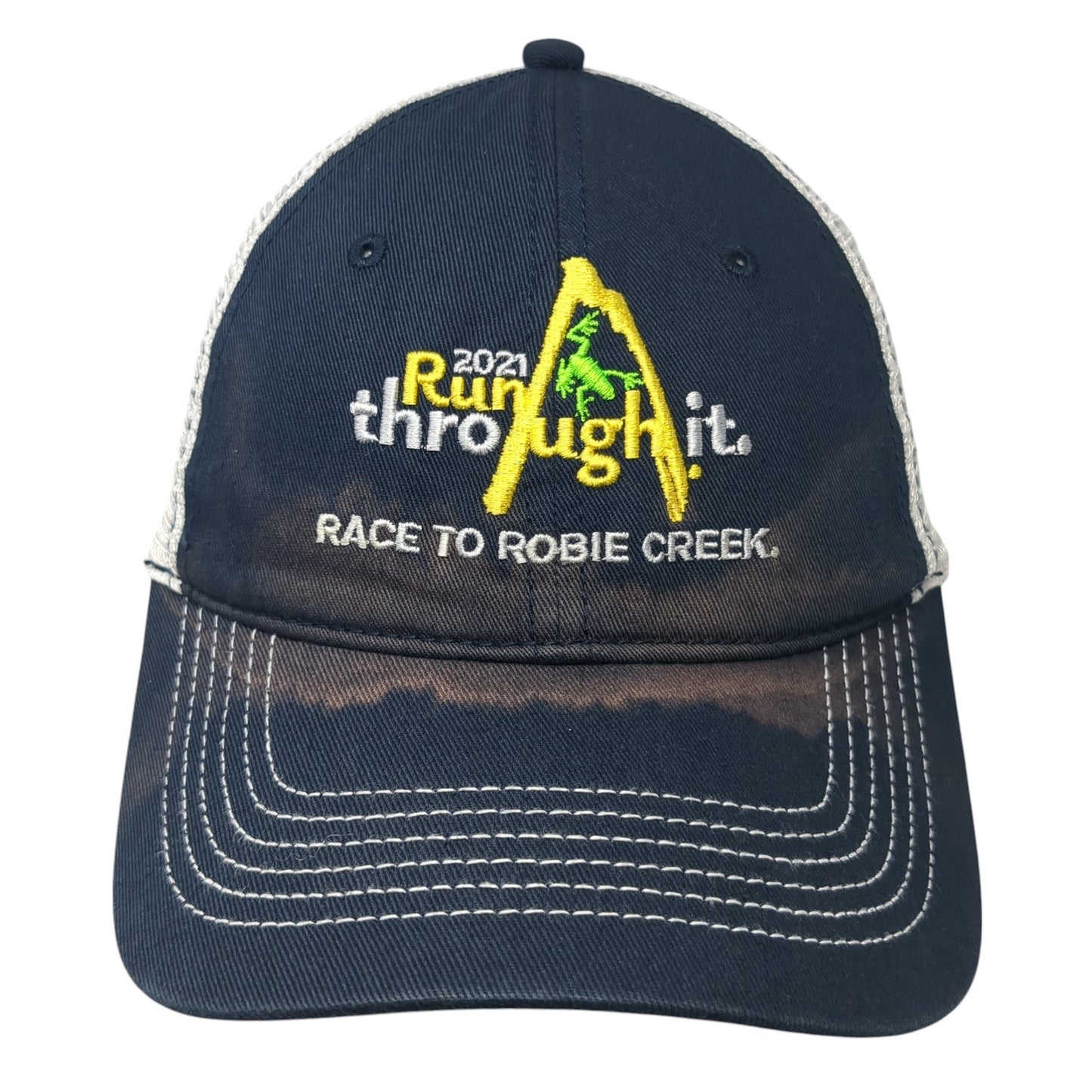 Race To Robie Creek Run Through It 2021 Trucker Hat Blue One Size District
