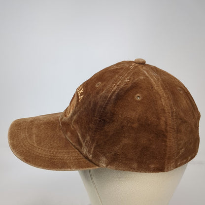 Arctic Circle Enterprises Baseball Cap Brown One Size Suede Leather Alaska Hat