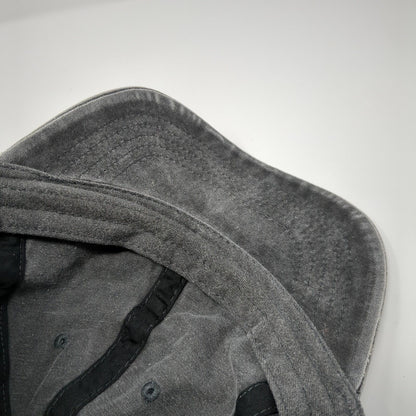 Unbranded Slideback Hat Gray Black Soot One Size Adjustable Solid Blank