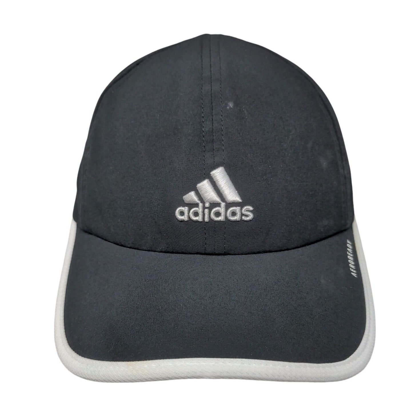 Adidas Aeroready Strapback Hat Black One Size Embroidered White Trim