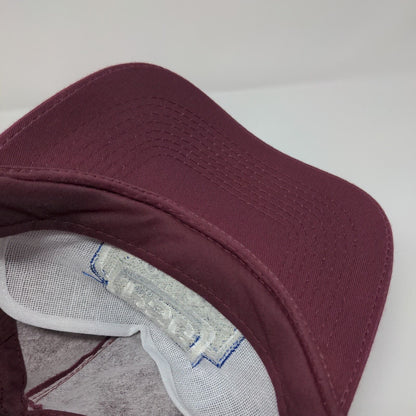 PSC Producers Supply Snapback Hat Red Burgundy OSFM Embroidered Otto