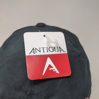 Antigua Slideback Hat OSFA Black Brushed Twill Embroidered Logo W/Tags