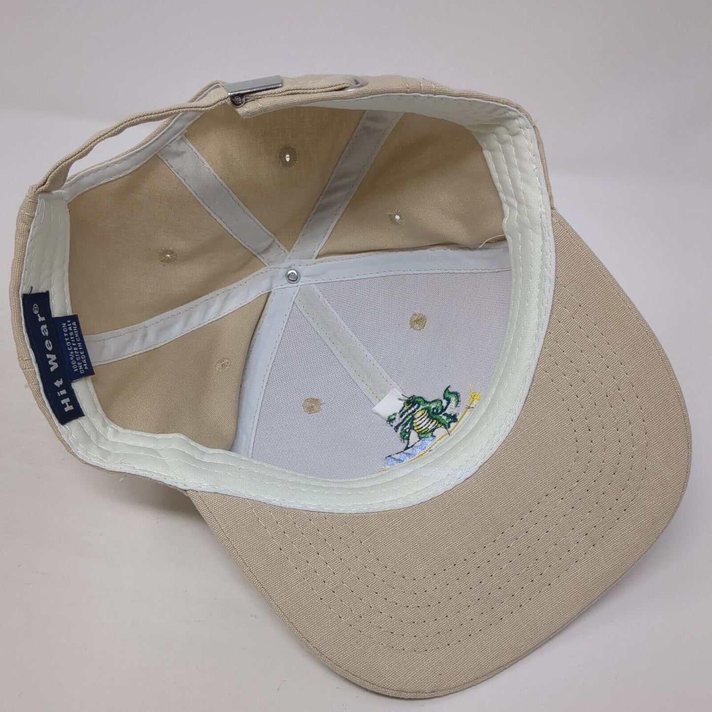Aquatic Weed Control Slideback Baseball Cap Beige One Size Adjustable Hit Wear