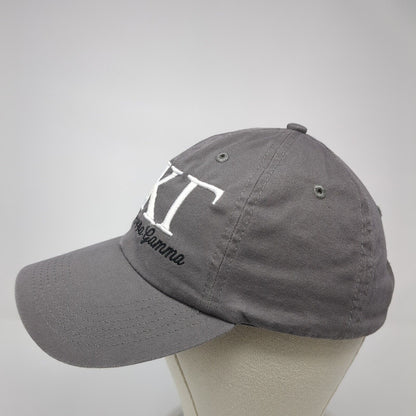 KKT Kappa Kappa Gamma Baseball Cap Gray One Size Adjustable Embroidered 6 Panel