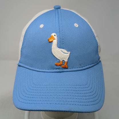 The Game Aflac Duck Mascot Hat Baseball Cap Blue One Size Mesh Back Stretch Fit