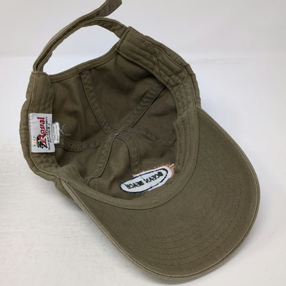 Royal Baseball Cap Green One Size Ocean Beach Embroidery Strapback Cotton Hat