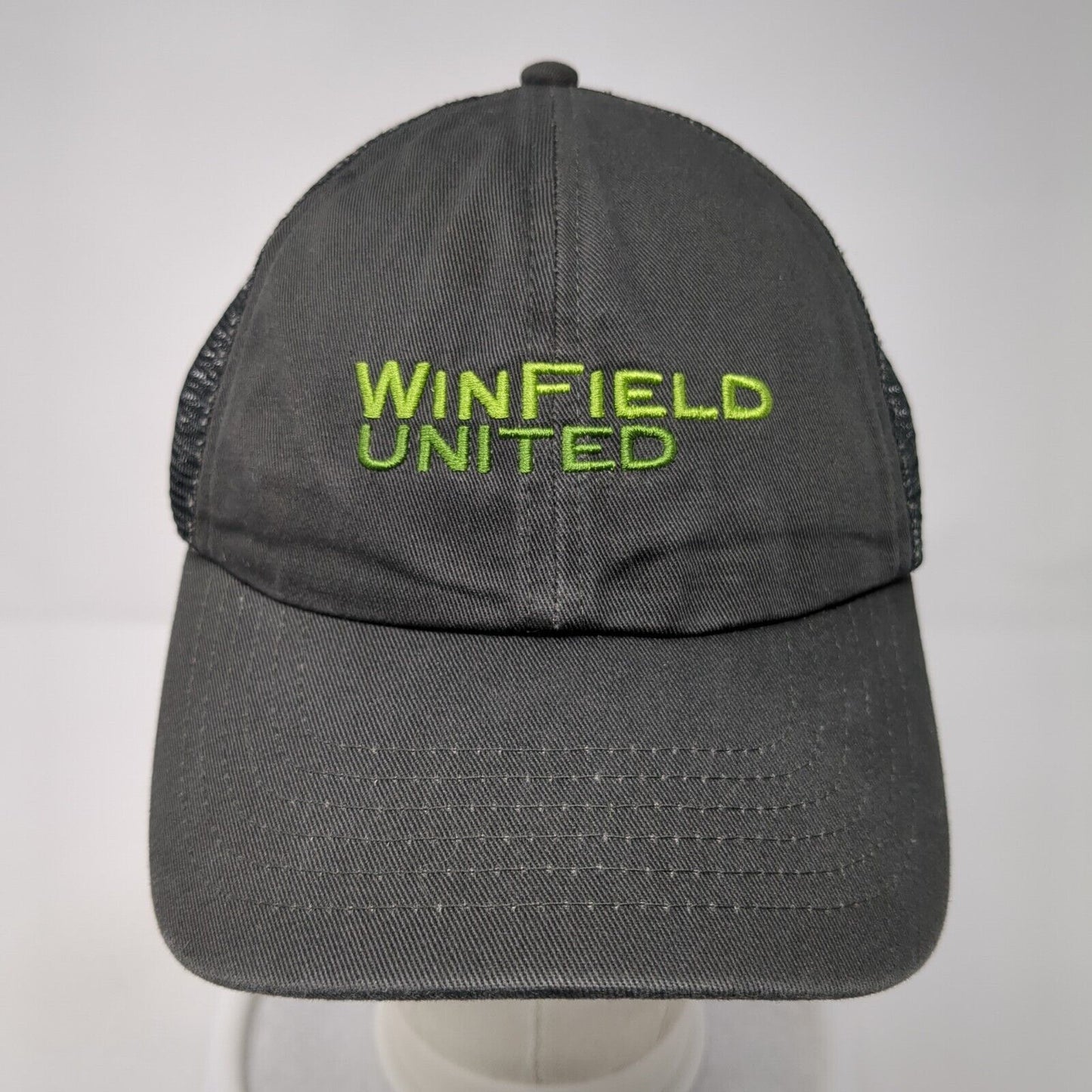 Winfield United Strapback Mesh Back Trucker Hat Gray One Size K-Products