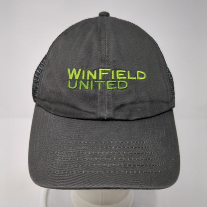 Winfield United Strapback Mesh Back Trucker Hat Gray One Size K-Products