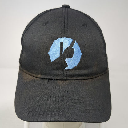Port Authority Baseball Cap Black OSFM Son Cubano Logo Slideback Hat Embroidered
