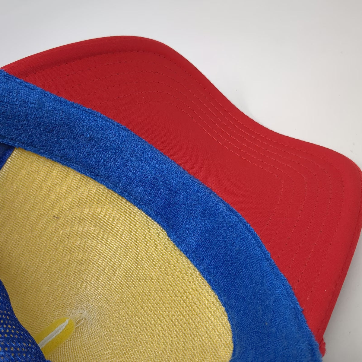 Otto Trucker Hat White Blue Red One Size Mesh Back Snapback Hot Dog Shot Graphic