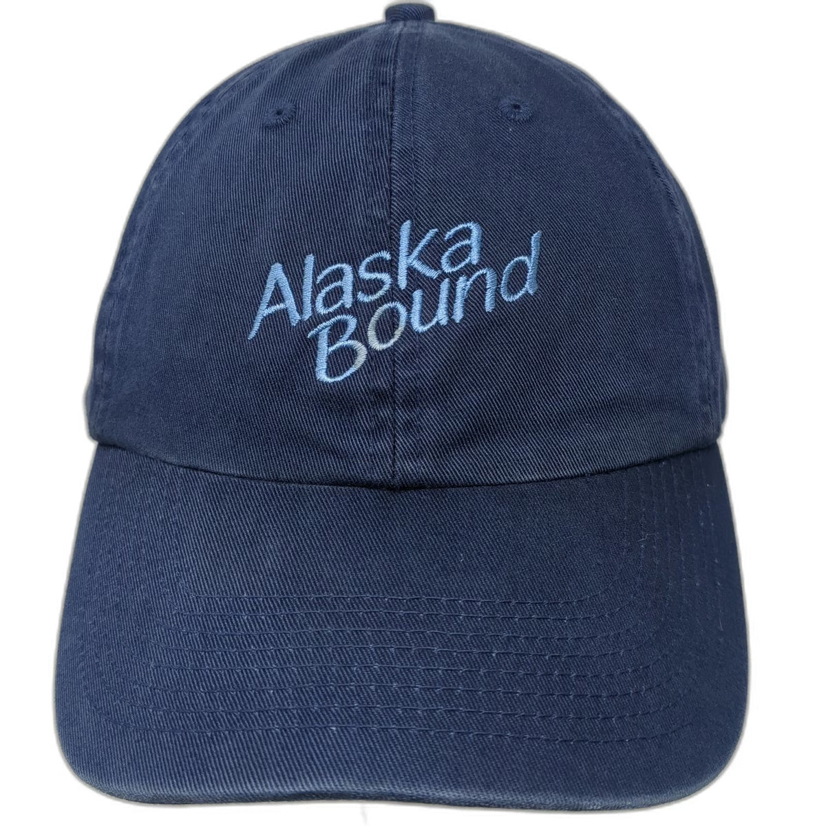 Fahrenheit Baseball Cap Blue One Size Alaska Bound Embroidered Hat Slideback