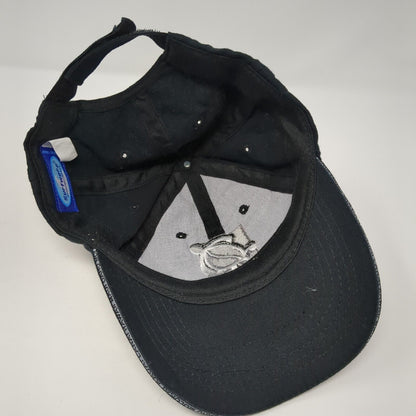 Hawaii Sea Turtle Strapback Hat Black One Size Adjustable Embroidered