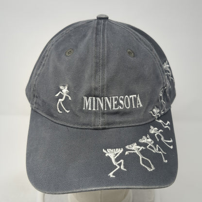Minnesota Slideback Baseball Cap Gray One Size Adjustable Embroidered Sutton's