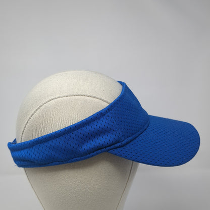 Augusta Sportswear Strapback Visor Hat Blue One Size Adjustable Outdoor