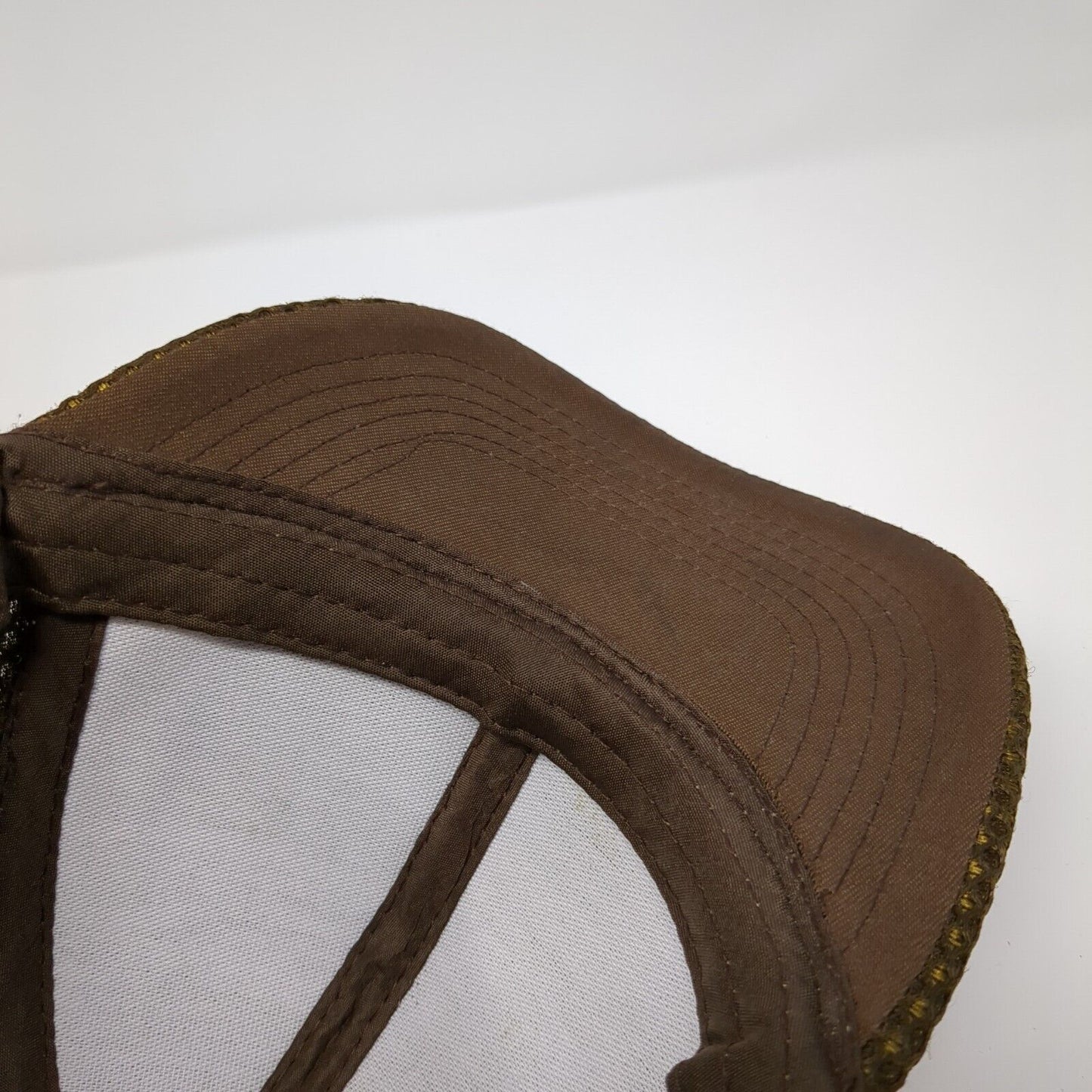 Tacaro Strapback Hat Brown One Size Adjustable Leather Patch Horse Breathable