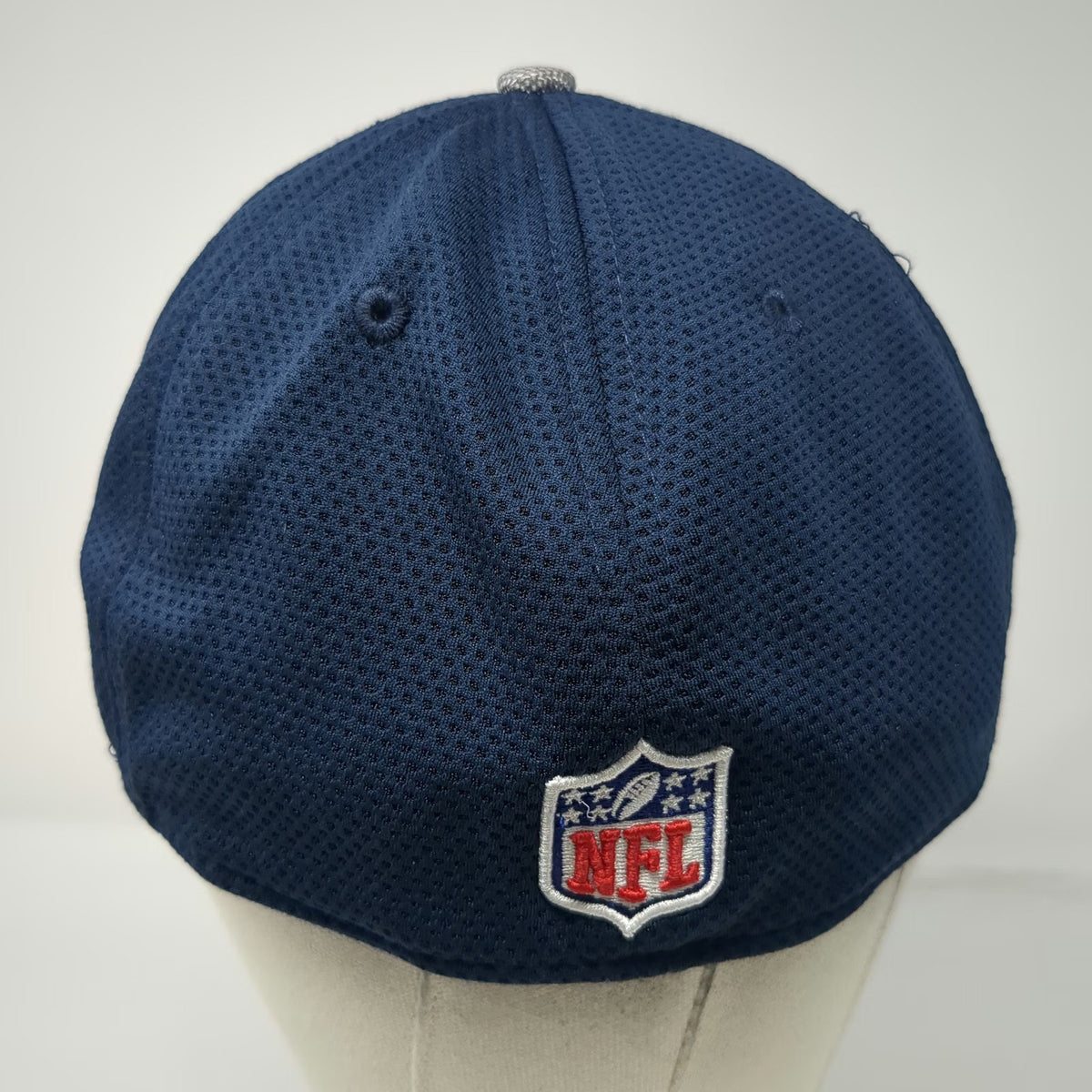 Dallas Cowboys NFL New Era Blue XL Baseball Cap Stretch Fit 39THIRTY Silver Brim