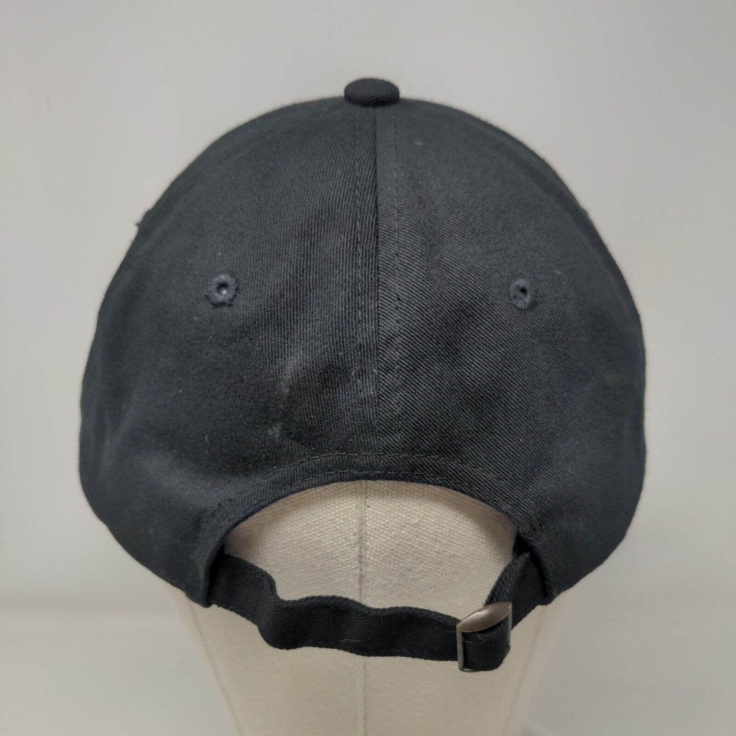 Drip Slideback Hat Black One Size Adjustable Embroidered Top Level Cotton