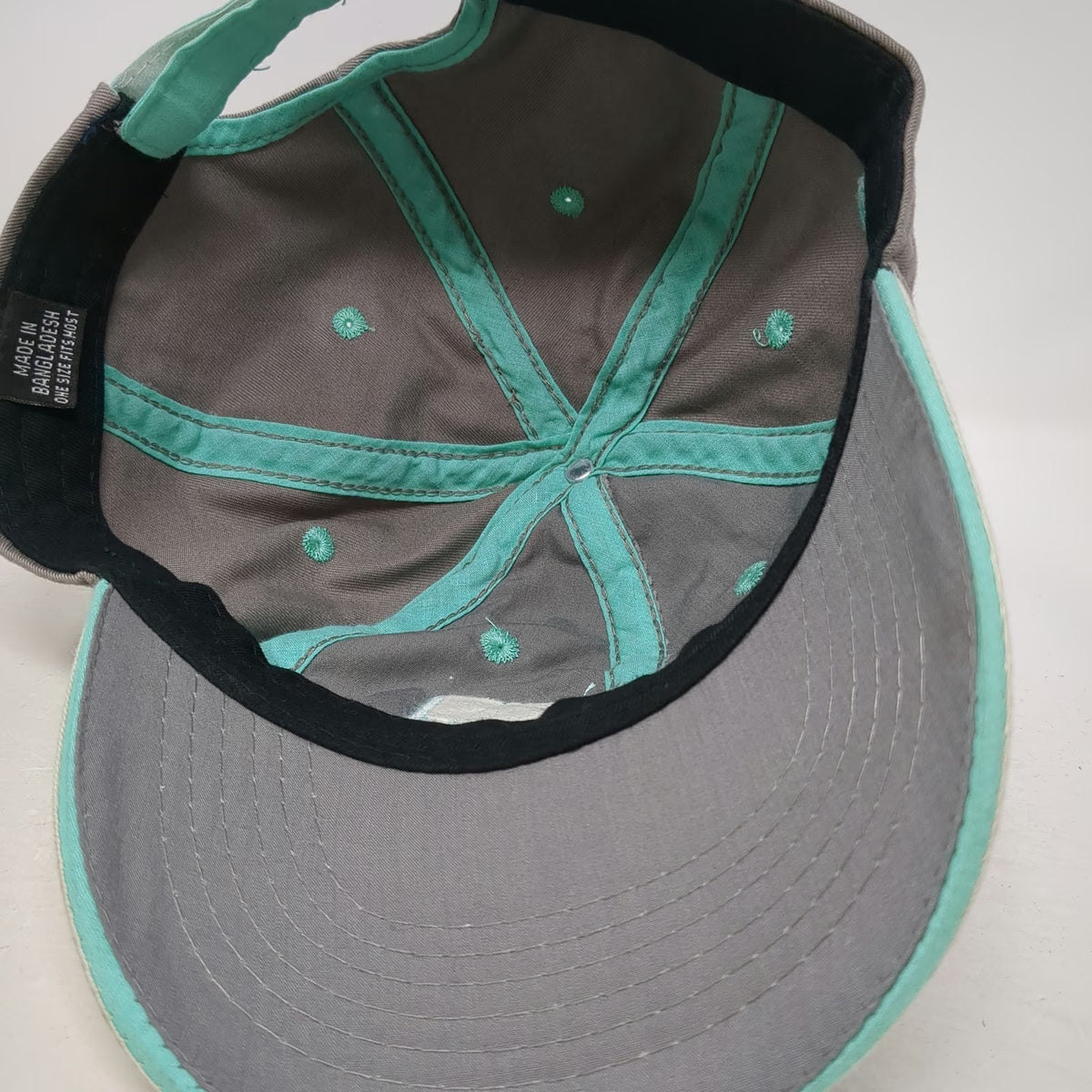 Baseball Cap Gray One Size SherryStrong Awareness Ribbon Strapback Cotton Hat