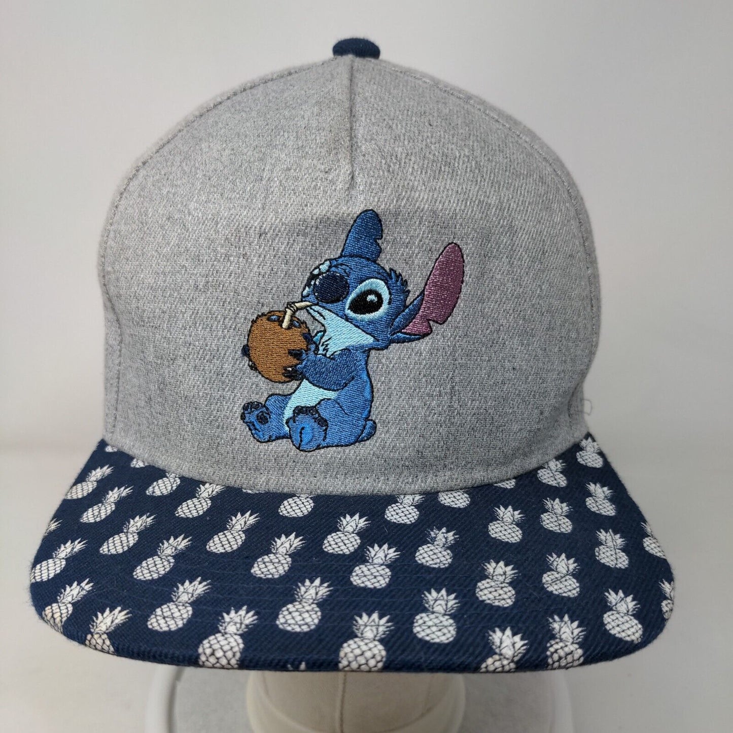 Lilo & Stich Snapback Hat Multicolor One Size Adjustable Embroidered Disney