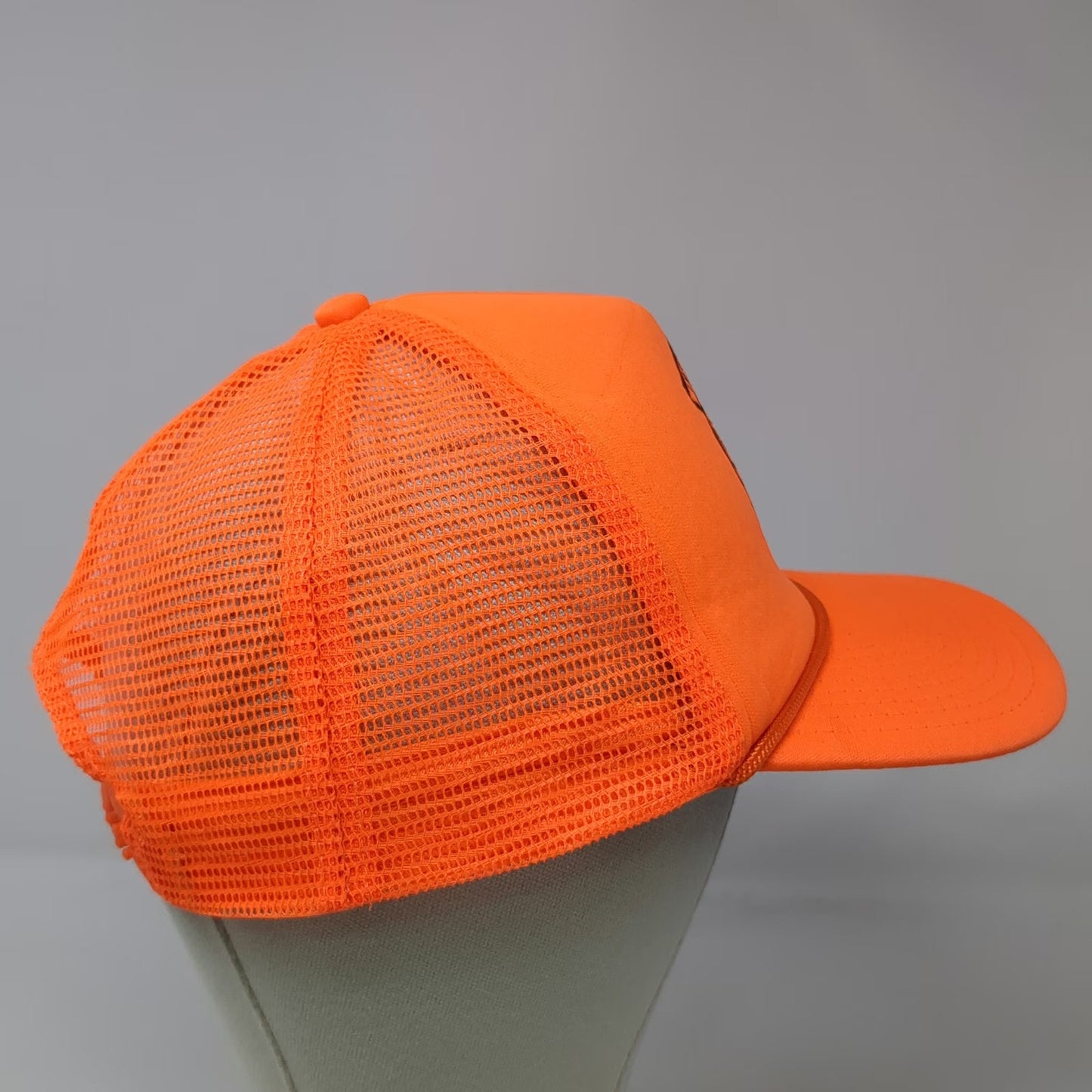 Daystone Trucker Hat Orange One Size Maine Outdoor Education Instructor Mesh Cap