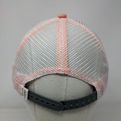 Magellan Outdoors Snapback Trucker Hat Pink One Size Adjustable Mesh Back