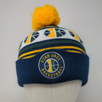 NordicTrack Men's Knit Beanie Hat Cap Multicolor Utah Jazz NBA Embroidered Logo