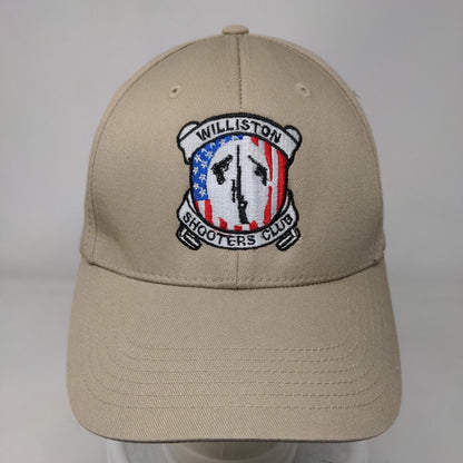 Williston Shooters Club Strapback Hat Tan One Size Adjustable Embroidered BIG X