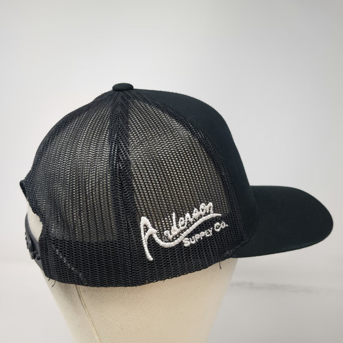 Pacific Headwear Trucker Hat Black One Size Mesh Back Chief Anderson Supply Co