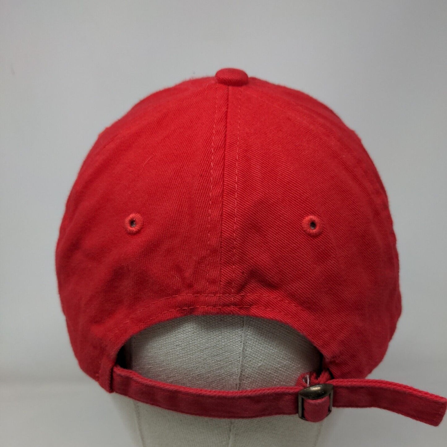 Unbranded Slideback Hat Solid Red One Size Adjustable Blank 6 Panel