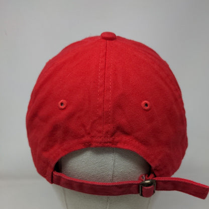 Unbranded Slideback Hat Solid Red One Size Adjustable Blank 6 Panel