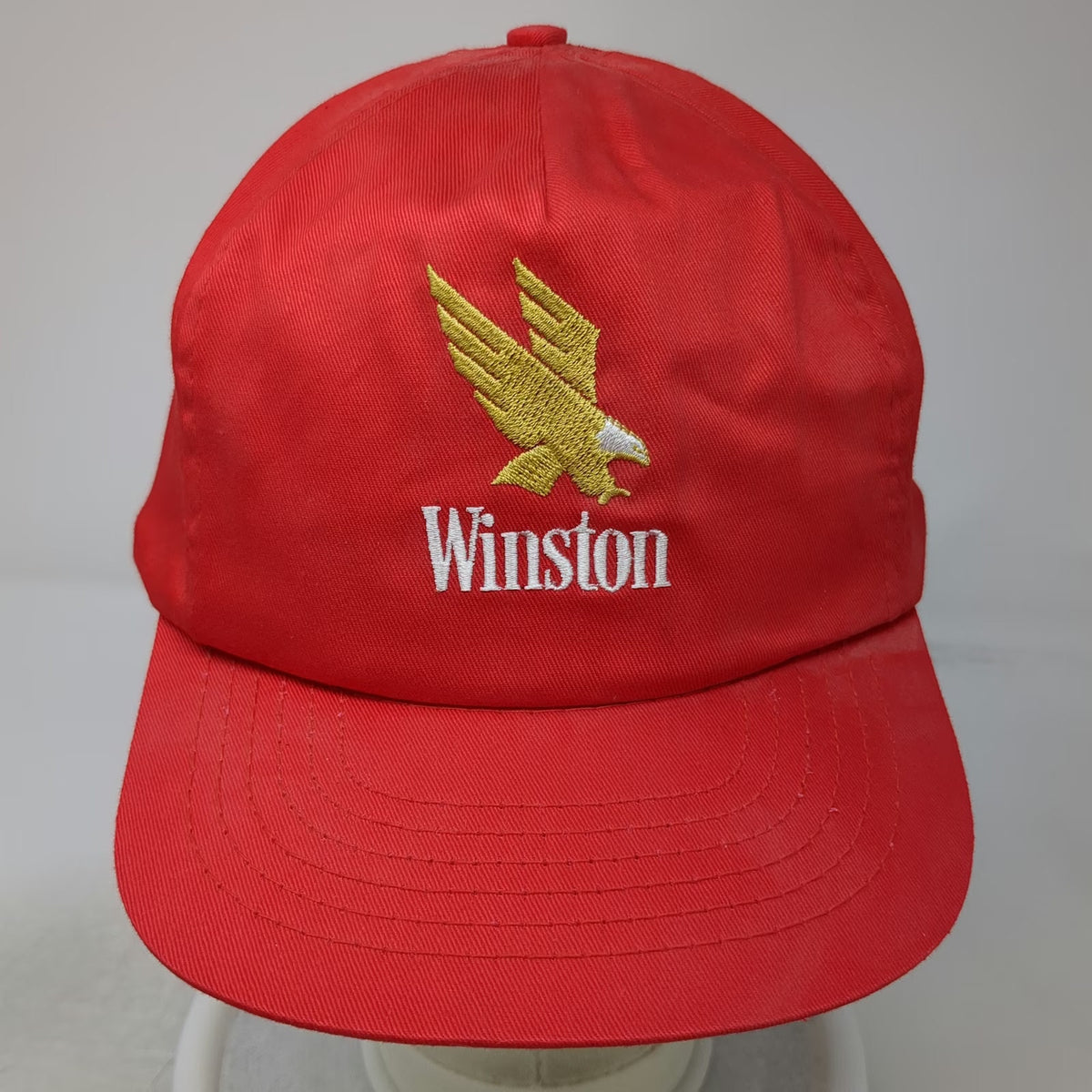 Concepts Trucker Red Hat One Size Winston Eagle Embroidered Snapback Vintage