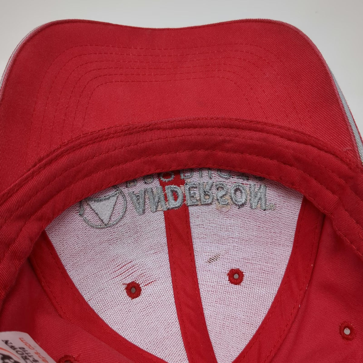 Triple Crown Baseball Cap Red One Size Anderson Products Work Strapback Hat