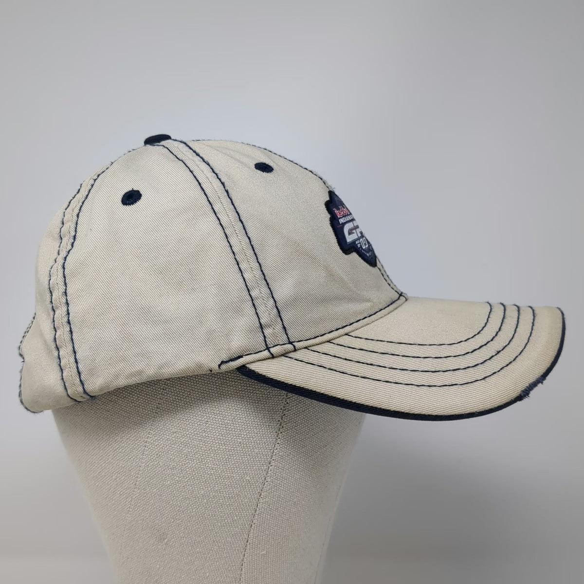 Baseball Cap Beige Blue One Size GP 09 MotoGP Centennial IMS Motor Speedway Hat