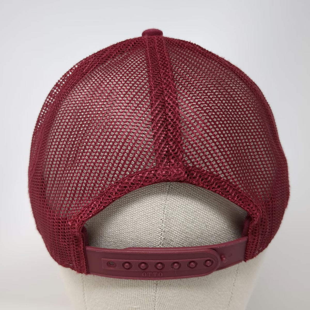 OTTO Red Trucker Hat One Size Cork Front Truck Stop San Pedro Belize Snapback