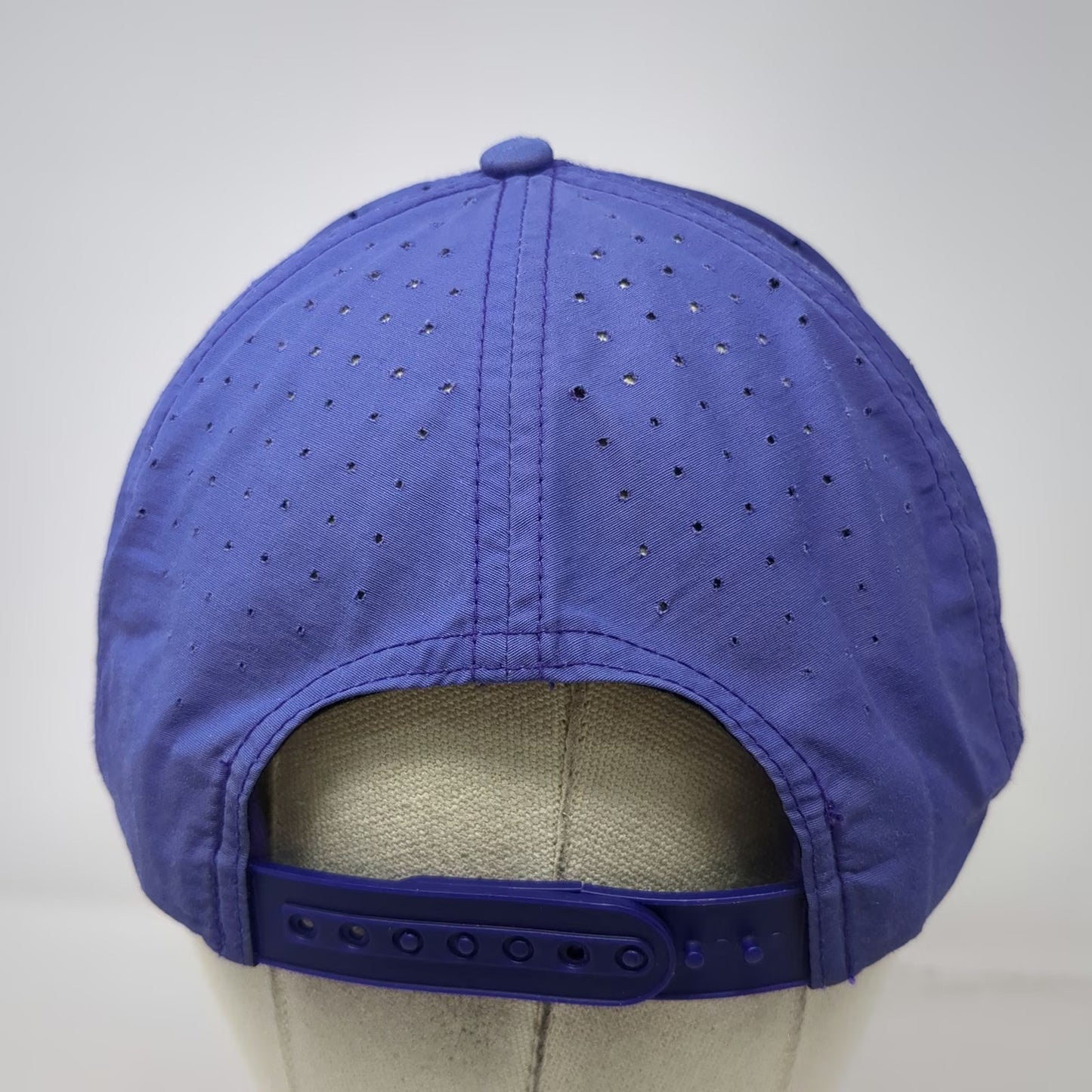 Jones Sports Co Purple 5 Panel One Size Snapback Laser Cut Ventilation Patch Hat