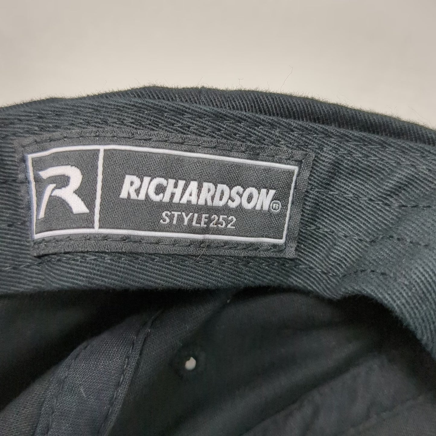 Richardson Baseball Cap Black One Size Multicolor Roadrunner Slideback Hat