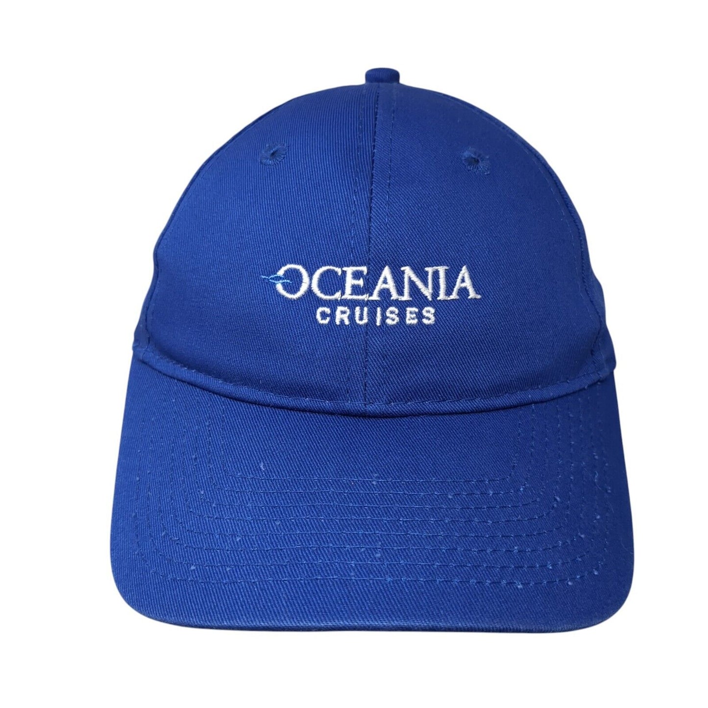 Oceania Cruises Strapback Baseball Cap Blue One Size Adjustable Port & Company