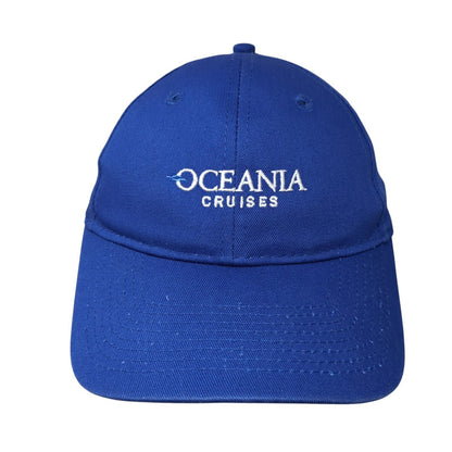 Oceania Cruises Strapback Baseball Cap Blue One Size Adjustable Port & Company