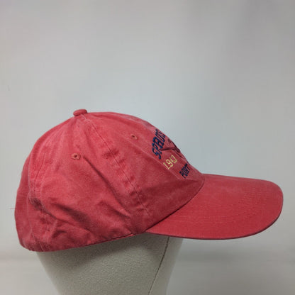 Spruce Creek Port Orange FL Strapback Hat Red One Size Embroidered