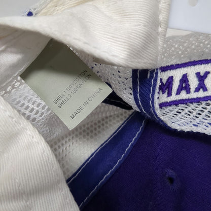 Richardson Trucker Hat Purple One Size Max Ordinate Academy Mesh Snapback Logo