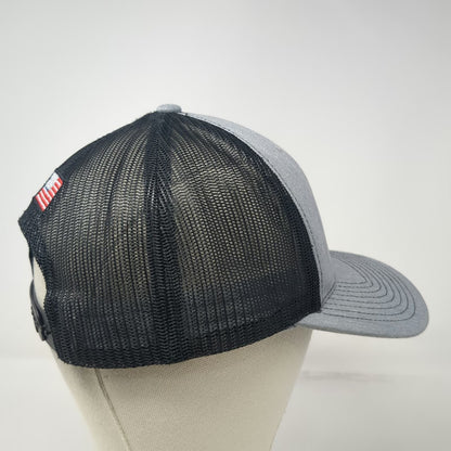 Richardson Trucker Hat Gray One Size Laird Manufacturing Mesh Back Snapback