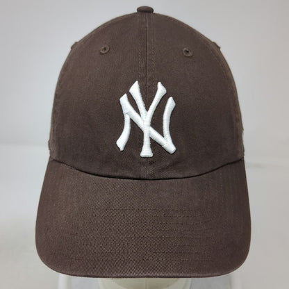 New York Yankees MLB '47 Baseball Cap Brown White One Size Slideback Logo Hat