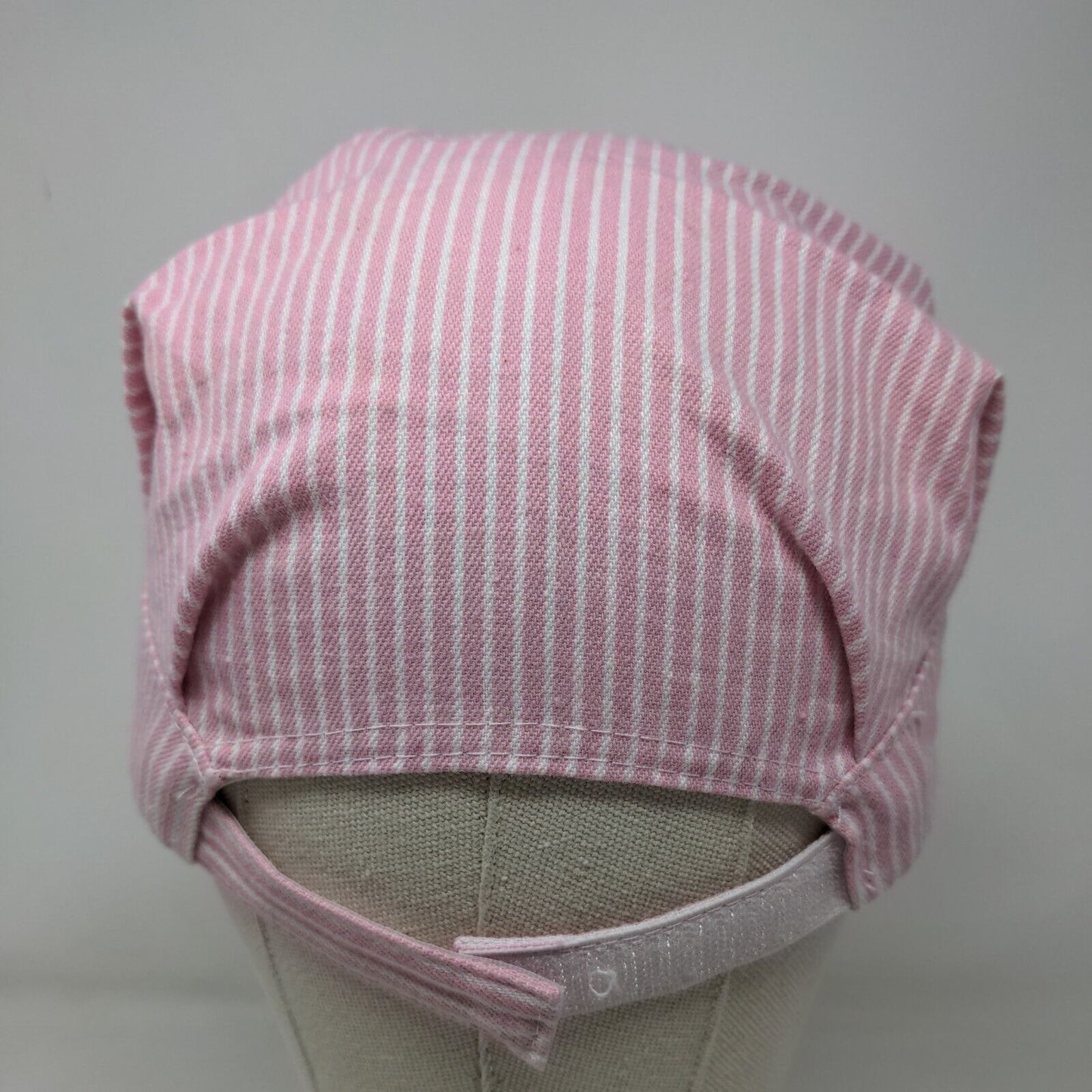 Unbranded Strapback Newsboy Pressboy Hat Cap Pink Small Striped Blank