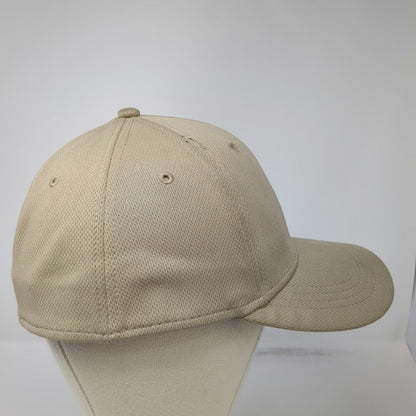 Athletic Works Baseball Cap Beige XL Fitted Performance Mesh Recycled Fabric Hat