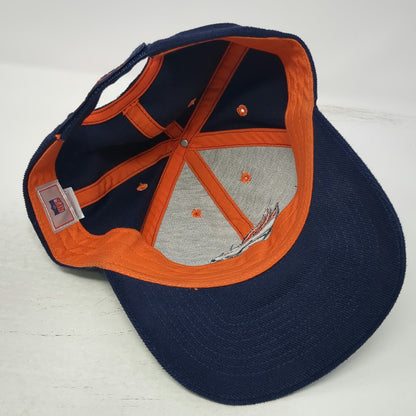 NFL Denver Broncos Blue One Size Cap Strapback Embroidered Logo Hat Adjustable